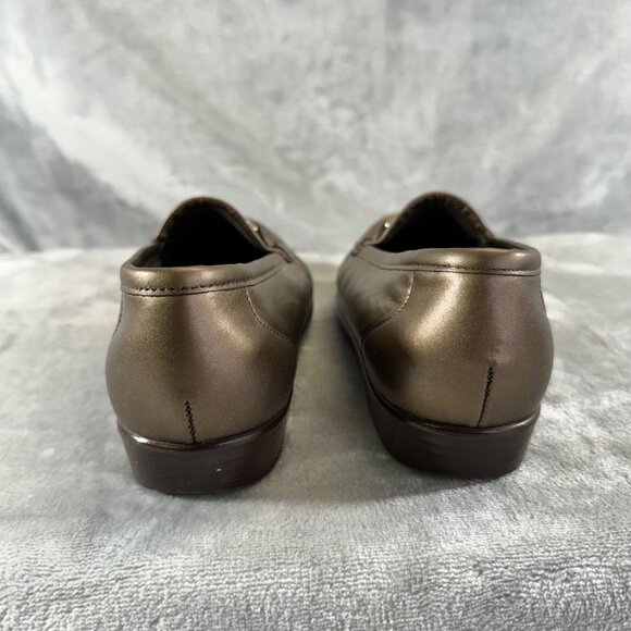 SAS womens shoes size 8M bronze all day comfort loafers slip on - Picture 16 of 16